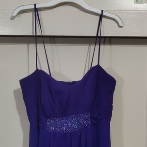 David's bridal Purple Maxi Size 4 Dress